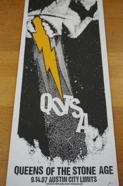 Gig Posters Queens Of The Stone Age - 2007 Print Mafia Poster Austin TX ACL