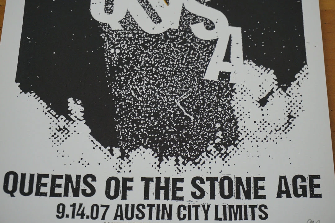 Gig Posters Queens Of The Stone Age - 2007 Print Mafia Poster Austin TX ACL