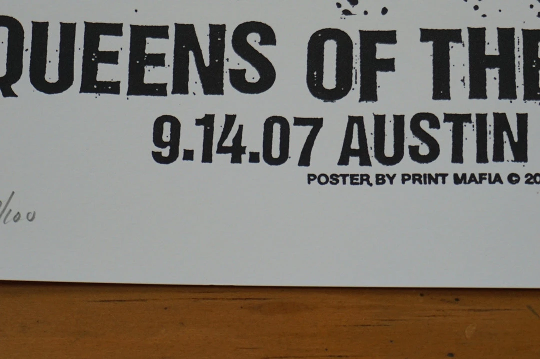 Gig Posters Queens Of The Stone Age - 2007 Print Mafia Poster Austin TX ACL