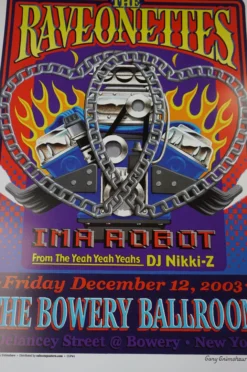 Sold Out Posters The Ravonettes - 2003 Poster Bowery Ballroom New York Gig Posters