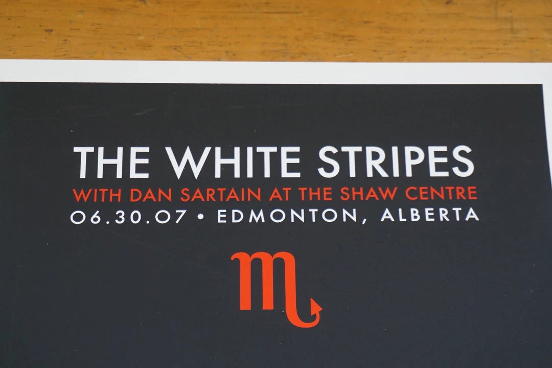 The White Stripes - 2007 Rob Jones Poster Edmonton, Alberta Gig Posters