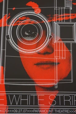 The White Stripes - 2007 Rob Jones Poster Seattle, WA Paramount Jack White