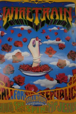 Sold Out Posters Gig Posters Wiretrain - 1990 Poster Spin, Tin Jesus, Should She Cry