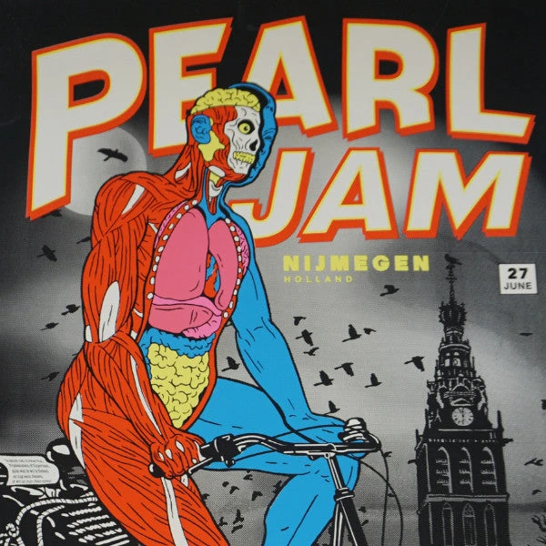 Pearl Jam - 2010 Ames Brothers Poster Nijmegen Holland