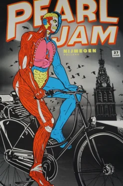 Pearl Jam - 2010 Ames Brothers Poster Nijmegen Holland