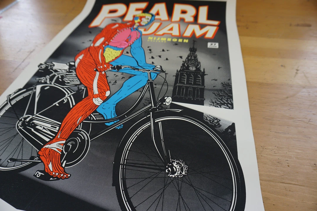 Pearl Jam - 2010 Ames Brothers Poster Nijmegen Holland