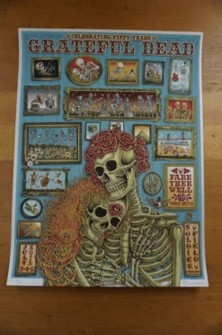 Grateful Dead Chicago - 2015 EMEK Poster Fare Thee Well 87/150 GD50