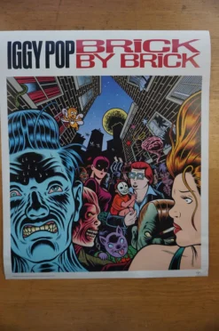 Sold Out Posters Iggy Pop - 1990 Virgin Records Promotional Two Sided Poster Gig Posters