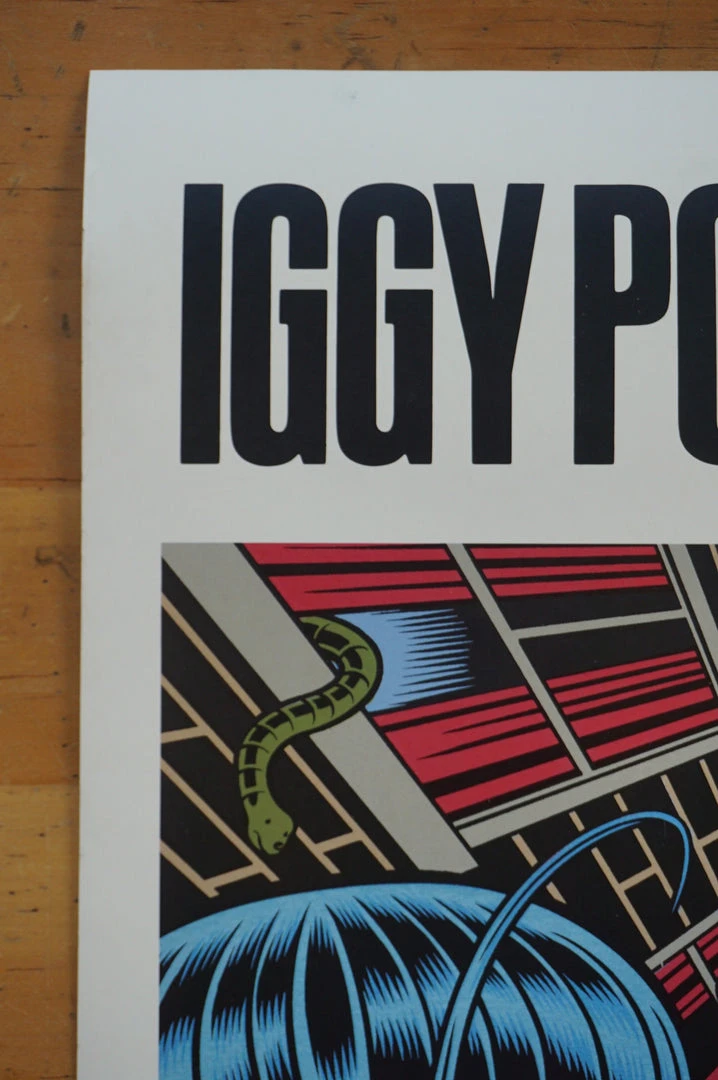 Sold Out Posters Iggy Pop - 1990 Virgin Records Promotional Two Sided Poster Gig Posters
