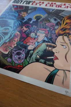 Sold Out Posters Iggy Pop - 1990 Virgin Records Promotional Two Sided Poster Gig Posters