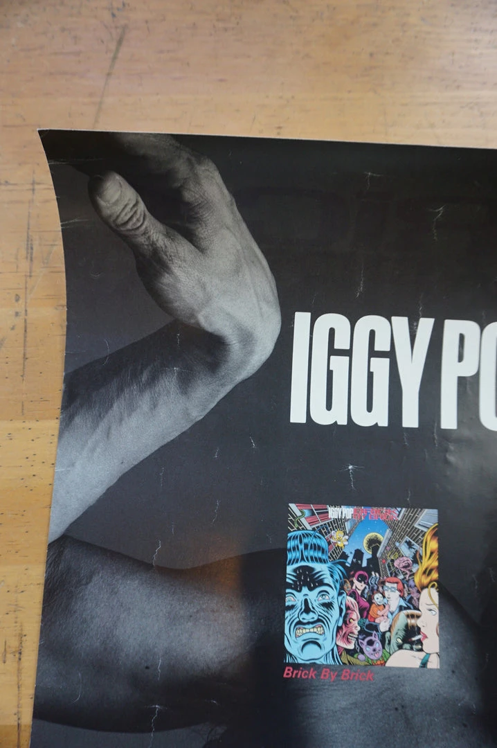 Sold Out Posters Iggy Pop - 1990 Virgin Records Promotional Two Sided Poster Gig Posters