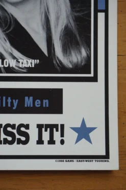 Bob Dylan - 1998 Geoff Gans Poster United Center Chicago, IL