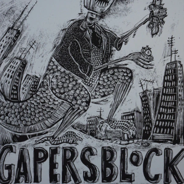 Gapers Block - 2009 Dan Grzeca Poster Chicago, IL Metro VARIANT