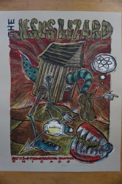 Jesus Lizard - 2009 Dan Grzeca Poster Chicago, IL Union Park