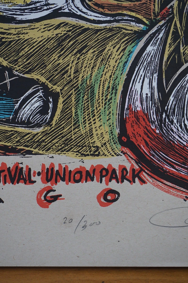 Jesus Lizard - 2009 Dan Grzeca Poster Chicago, IL Union Park