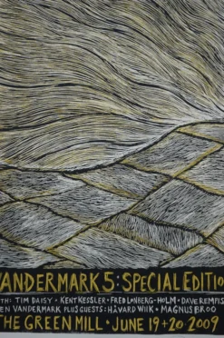 Vandermark 5 - 2009 Dan Grzeca Poster Special Edition Chicago The Green Mill