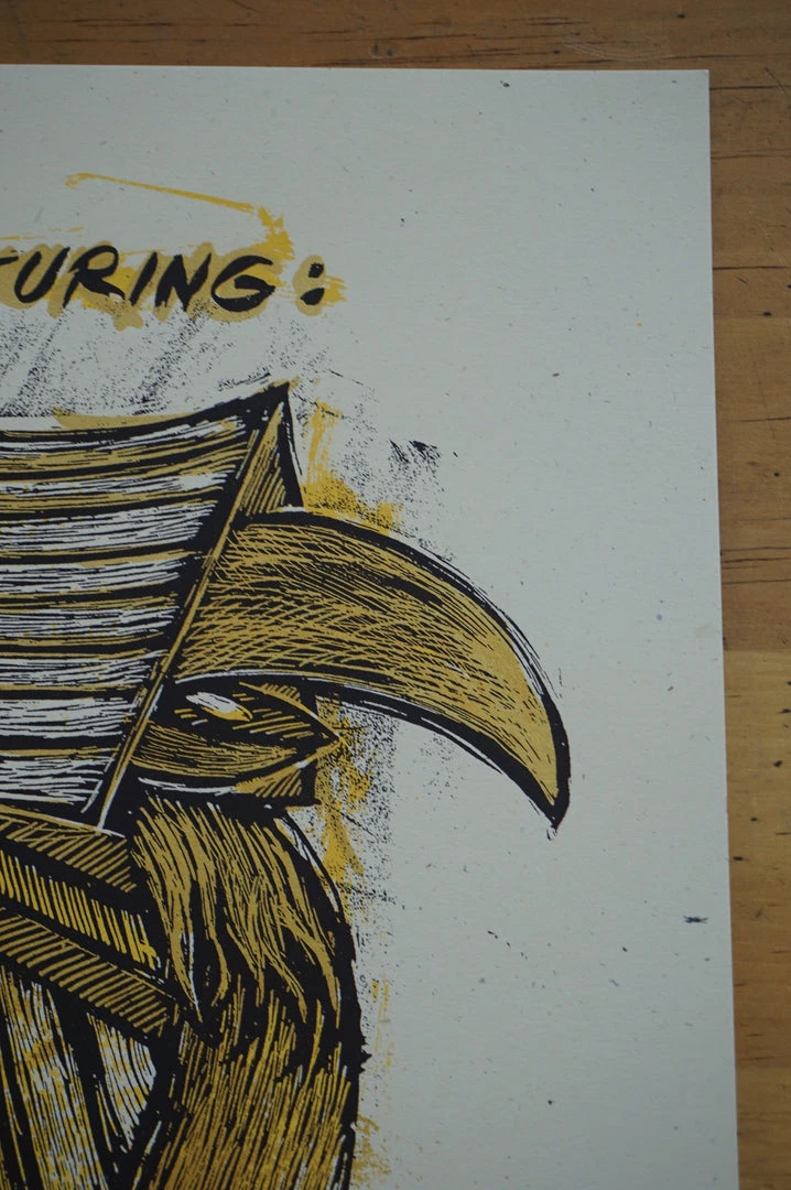 Escovedo Buckner - 2009 Dan Grzeca Poster Chicago, IL Schubas