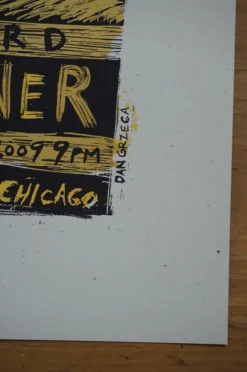 Escovedo Buckner - 2009 Dan Grzeca Poster Chicago, IL Schubas