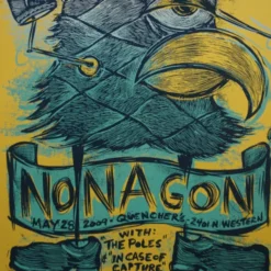 Chicago, IL Nonagon - 2009 Dan Grzeca Poster Chicago Quenchers The Poles