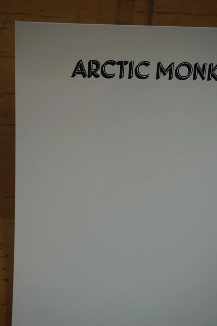 Arctic Monkeys - 2013 Third Alert Designs Poster Oakland CA Fox Theater