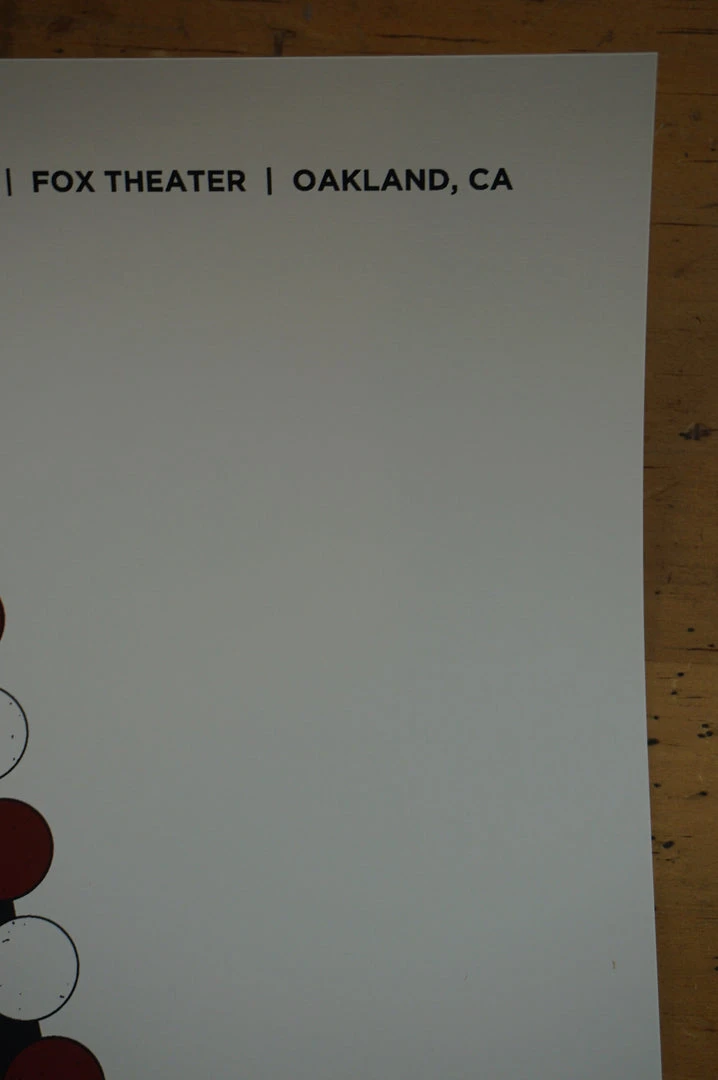 Arctic Monkeys - 2013 Third Alert Designs Poster Oakland CA Fox Theater