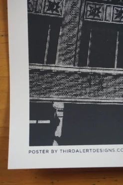 Arctic Monkeys - 2013 Third Alert Designs Poster Oakland CA Fox Theater