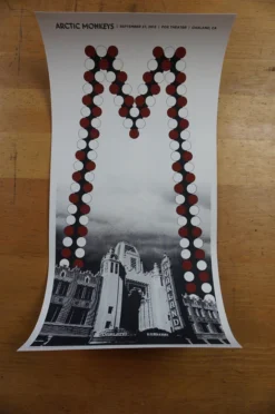 Gig Posters Arctic Monkeys - 2013 Third Alert Designs Poster Print Fox Theater Oakland CA 2