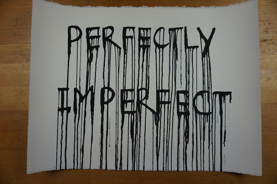 Perfectly Imperfect - 2015 Hijack Poster Street Art Brainwash Mr Brainwash