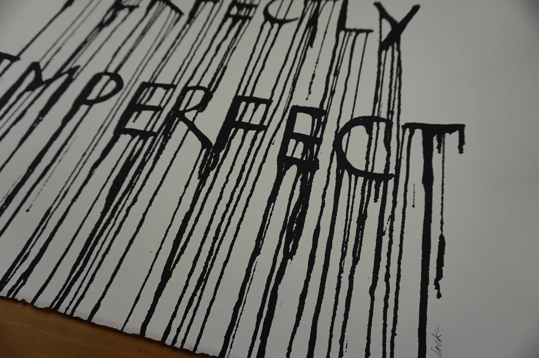 Perfectly Imperfect - 2015 Hijack Poster Street Art Brainwash Mr Brainwash