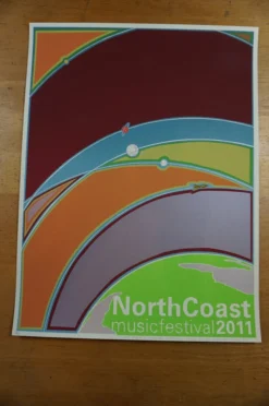 North Coast - 2011 Fugscreens Studios Poster NCMF Chicago, IL