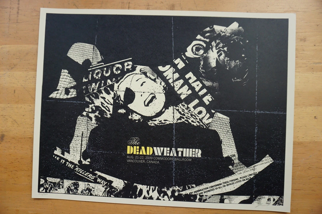 Gig Posters The Dead Weather - 2009 Methane Studios Poster Vancouver, BC