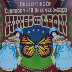 Kings Of Leon - 2003 Dennis Loren Poster Rock City Nottingham