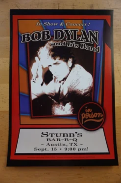 Gig Posters Bob Dylan - 2007 Geoff Gans Poster Austin, TX Stubb's