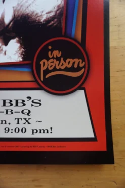 Gig Posters Bob Dylan - 2007 Geoff Gans Poster Austin, TX Stubb's