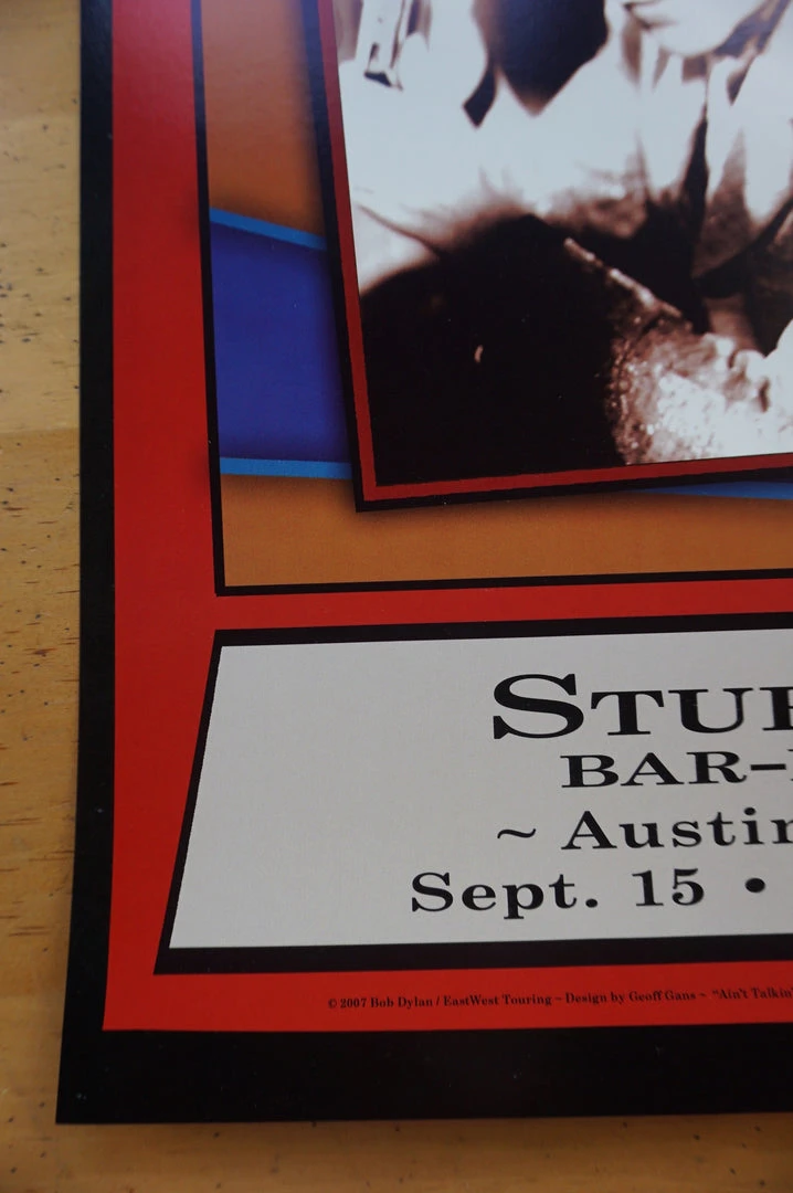 Gig Posters Bob Dylan - 2007 Geoff Gans Poster Austin, TX Stubb's