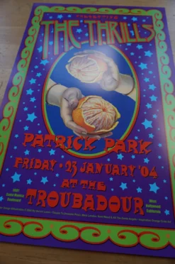The Thrills - 2004 Dennis Loren Poster Patrick Park Troubadour Gig Posters