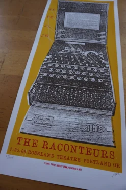 Gig Posters The Raconteurs - 2006 Print Mafia Poster Jack White Portland
