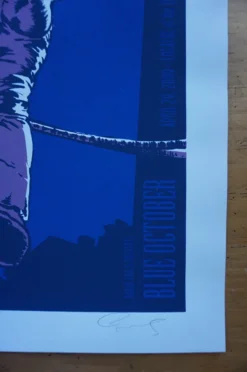 Blue October - 2009 Billy Perkins Poster Philadelphia, PA Living Arts