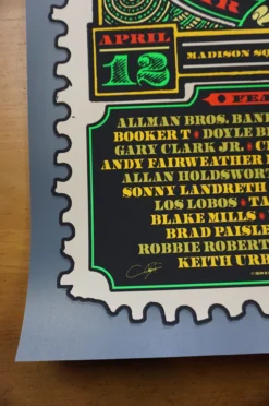 Crossroads Guitar Festival - 2013 Ron Donovan, Chuck Sperry Poster Stamp Eric Clapton