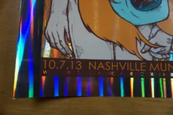 Queens Of The Stone Age - 2013 Jermaine Rogers Poster S/N Nashville FOIL