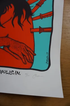 Queens Of The Stone Age - 2013 Jermaine Rogers Poster Indianapolis REGULAR ED