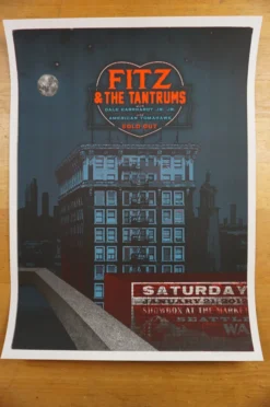 Fitz And The Tantrums - 2012 Jon Smith Poster Seattle Showbox Gig Posters