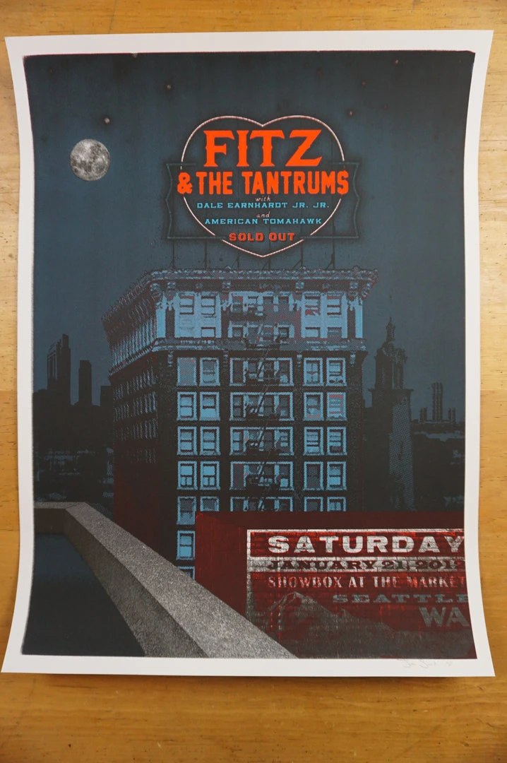 Fitz And The Tantrums - 2012 Jon Smith Poster Seattle Showbox Gig Posters