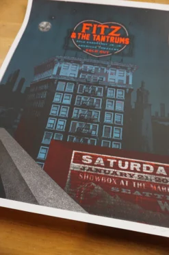 Fitz And The Tantrums - 2012 Jon Smith Poster Seattle Showbox Gig Posters