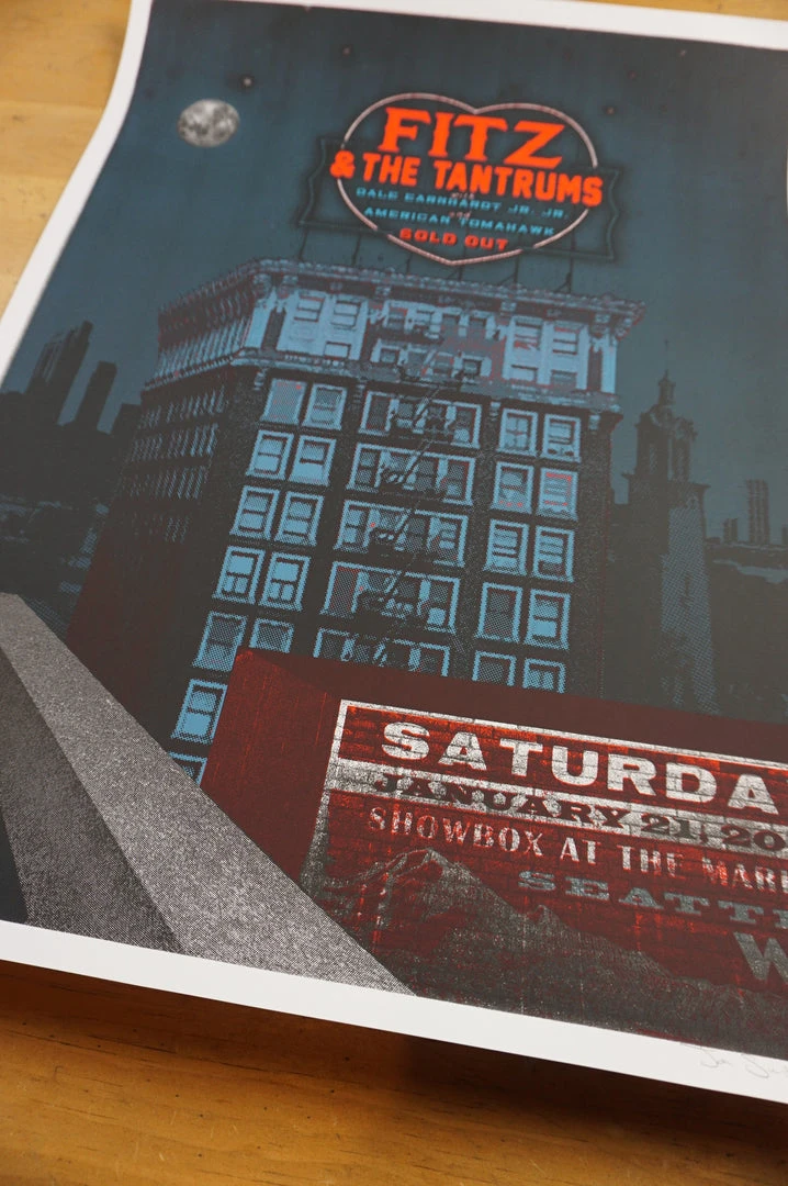 Fitz And The Tantrums - 2012 Jon Smith Poster Seattle Showbox Gig Posters