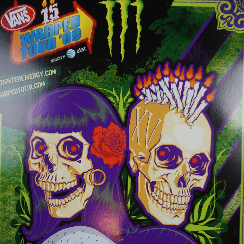 Sold Out Posters Vans Warped Tour - 2015 Poster Monster Energy Skateboarding Art Prints