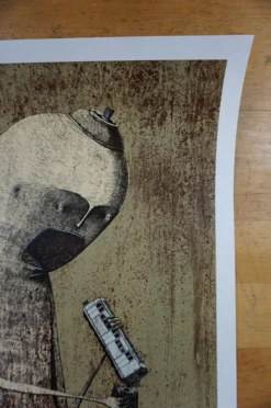 Hunger - 2015 Bisser Poster Street Art Screen Print