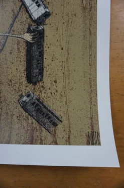 Hunger - 2015 Bisser Poster Street Art Screen Print