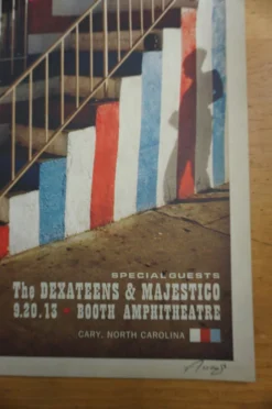 Alabama Shakes - 2013 Kii Arens Poster Cary, NC Booth Amph. Gig Posters