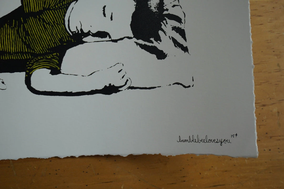 Art Prints Passed Out - 2015 Bumblebee Loves You Poster 1st Ed Bumble Bee